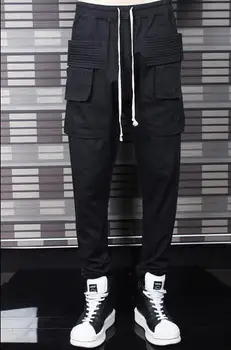 S-4XL New 2018 men's clothing street Tooling pants men's loose pockets trousers hair stylist personality casual pants plus size
S-4XL New 2018 men's clothing street Tooling pants men's loose pockets trousers hair stylist personality casual pants plus size