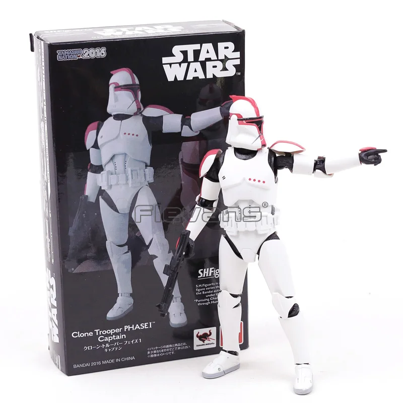 SHF S.H.Figuarts Clone Trooper PHASE I & PHASE II Captain PVC Action Figure Collectible Model Toy
SHF S.H.Figuarts Clone Trooper PHASE I & PHASE II Captain PVC Action Figure Collectible Model Toy