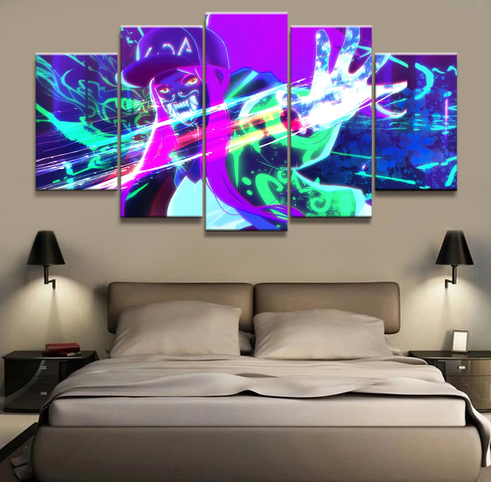 Home Decor Modular Canvas Picture 5 Piece Akali K/DA League of Legends LOL Game Painting Poster Wall For Home Canvas Wholesale
Home Decor Modular Canvas Picture 5 Piece Akali K/DA League of Legends LOL Game Painting Poster Wall For Home Canvas Wholesale