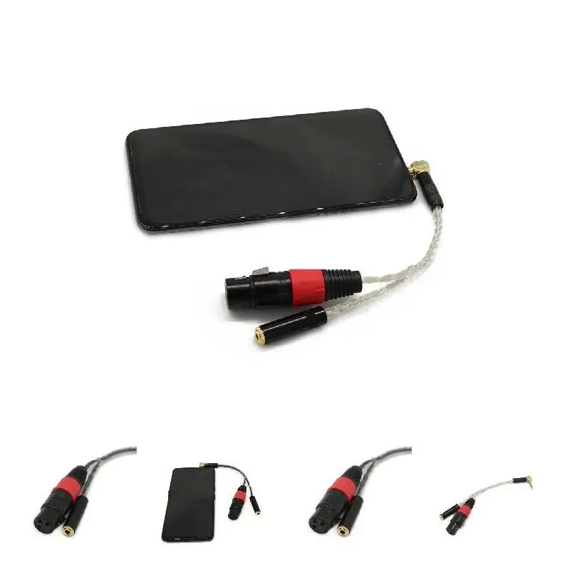 XLR Female to TRRS Connector with 3.5mm Jack Microphone Audio Adapter Cable for iPhone iPad Phones @JH
XLR Female to TRRS Connector with 3.5mm Jack Microphone Audio Adapter Cable for iPhone iPad Phones @JH