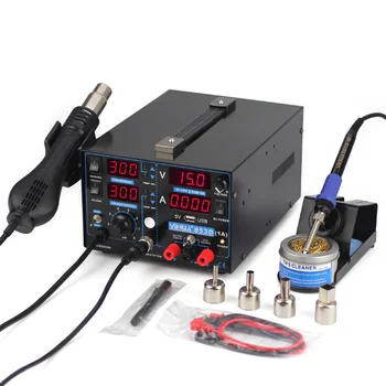 110V/220V Repair Soldering Station Hot Air Gun Iron Soldering Station with English Manual 853D 1A
110V/220V Repair Soldering Station Hot Air Gun Iron Soldering Station with English Manual 853D 1A