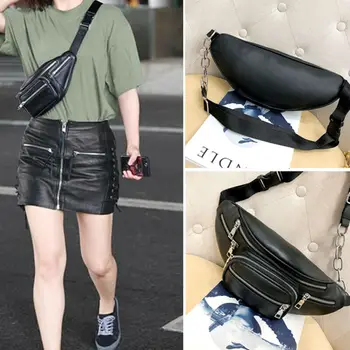 Leather Black Waist Bag Men Belt Pack New Fashion Women Chest Handbag Unisex Travel Waist Bags Ladies Belly Pack Phone Pouch
Leather Black Waist Bag Men Belt Pack New Fashion Women Chest Handbag Unisex Travel Waist Bags Ladies Belly Pack Phone Pouch