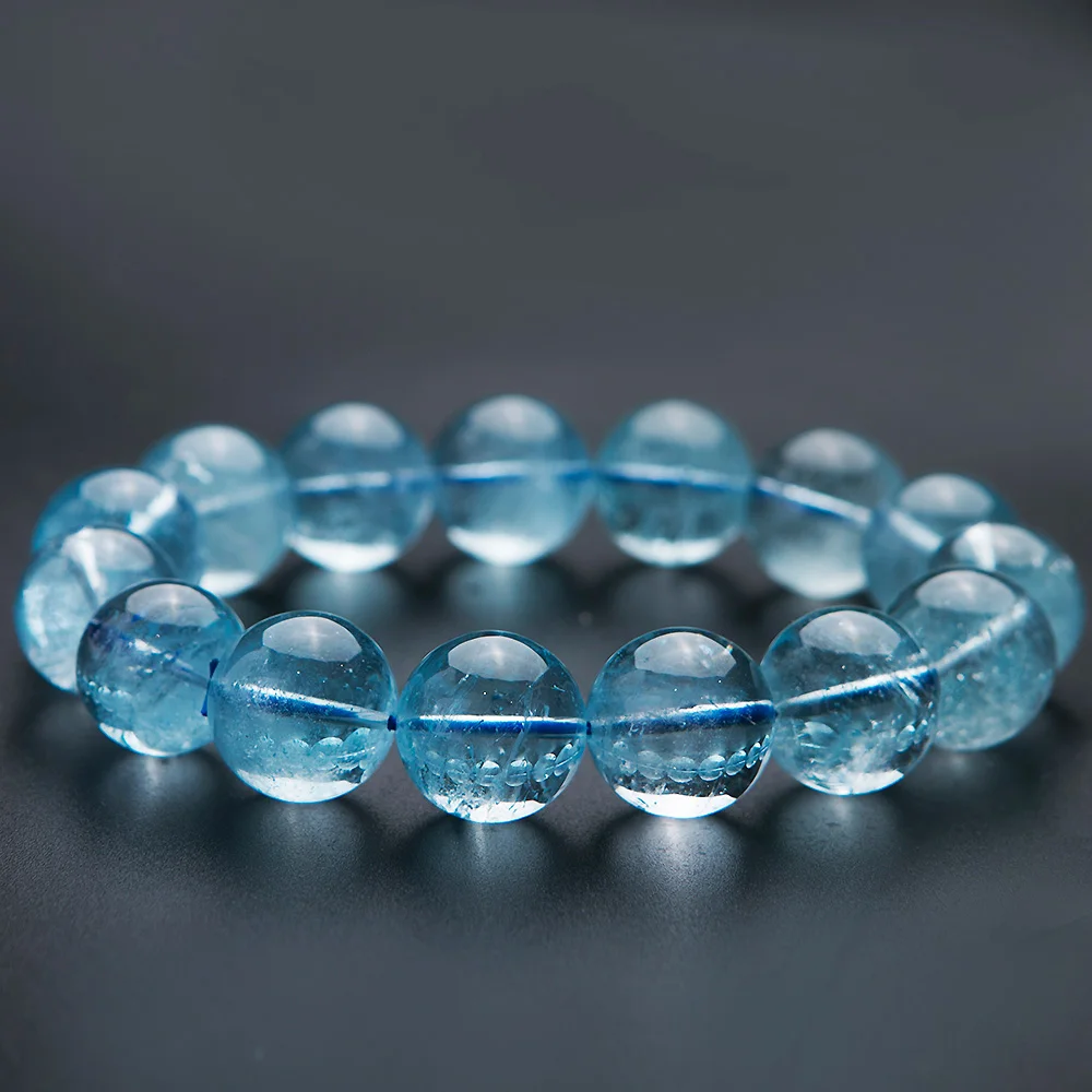 Top Quality Natural Natural Blue Topaz Crystal 15mm Clear Best Round Beads Woman Men Stretch Topaz Bracelet AAAAA Healing Stone
Top Quality Natural Natural Blue Topaz Crystal 15mm Clear Best Round Beads Woman Men Stretch Topaz Bracelet AAAAA Healing Stone