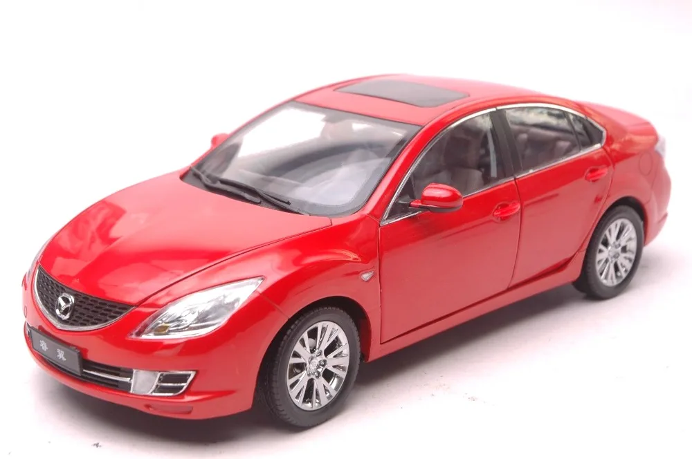 1:18 литая модель для Mazda 6 Ruiyi красный седан игрушечный автомобиль из сплава