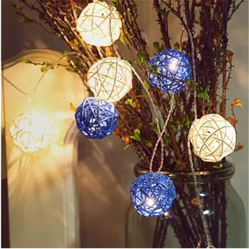 4M 20White Dark Blue Rattan Ball Led string light Fairy Light christmas Garden Wedding Party Holiday Decoration Lamp EU/US plug
4M 20White Dark Blue Rattan Ball Led string light Fairy Light christmas Garden Wedding Party Holiday Decoration Lamp EU/US plug