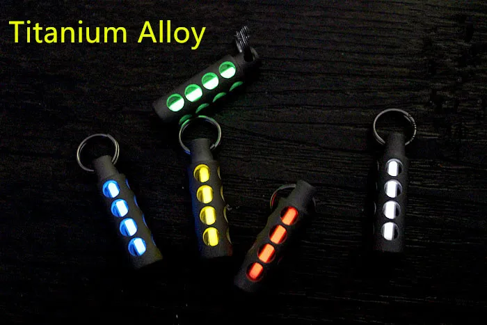 Cylinder Titanium Alloy Tritium Gas Tritium Lamp EDC Fluorescent Key Ring Pendant Signal Light EDC Multi Tools
Cylinder Titanium Alloy Tritium Gas Tritium Lamp EDC Fluorescent Key Ring Pendant Signal Light EDC Multi Tools