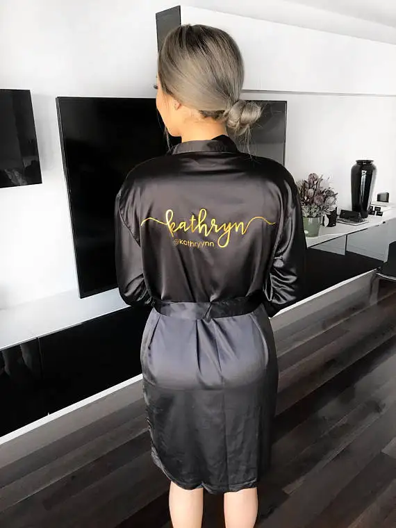 customize name or title wedding Bride Bridesmaid satin pajamas robes bridal shower kiminos Dressing Gown gifts party decorations
customize name or title wedding Bride Bridesmaid satin pajamas robes bridal shower kiminos Dressing Gown gifts party decorations