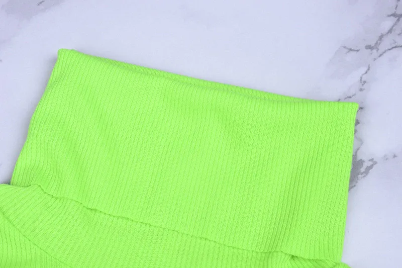 ribber turtleneck long sleeve t shirt women22