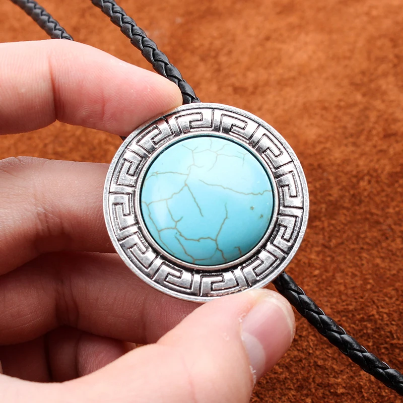 Original Western Cowboy BOLO Tie Clip Middle Inlay Turquoise Wavy Lace PU Leather Rope Mens Fashion Jewelry
Original Western Cowboy BOLO Tie Clip Middle Inlay Turquoise Wavy Lace PU Leather Rope Mens Fashion Jewelry