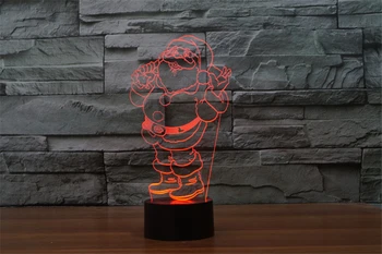 Christmas Santa Claus Nightlight LED 7colors changing Table Lamp Deer Snowman 3D lights xmas ornament for Child Bedroom Decor
Christmas Santa Claus Nightlight LED 7colors changing Table Lamp Deer Snowman 3D lights xmas ornament for Child Bedroom Decor