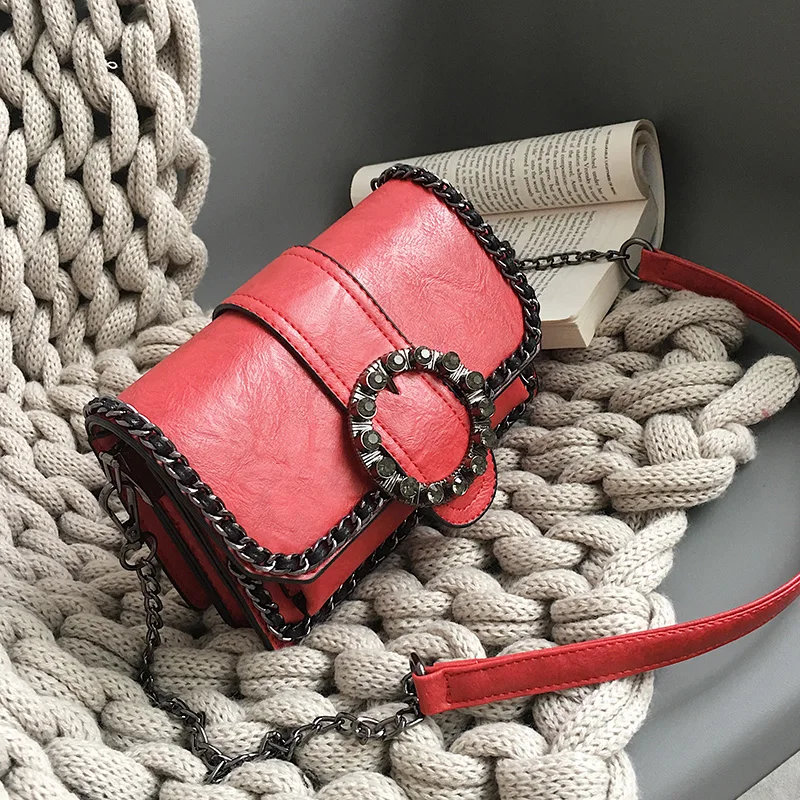 Shoulder Bag Woman Bag Personality Diagonal Bag Lady Handbag Rivet Chain Fashion Leather Handbag Woman Retro Small Square Bag
Shoulder Bag Woman Bag Personality Diagonal Bag Lady Handbag Rivet Chain Fashion Leather Handbag Woman Retro Small Square Bag
