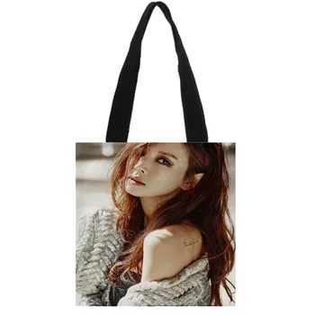 Hot Sale KPOP Kim So yeon printed bags for women 2019 Canvas Tote Bag 30x35cm,35x40cm Handbag Customize your image