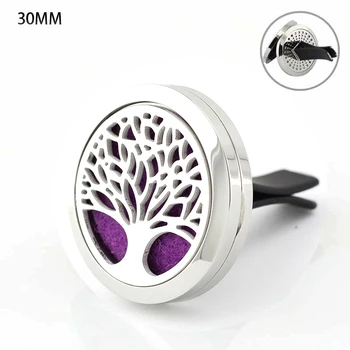 30mm Stainless Steel Glaze Life of Trees with Vent Holes Aromatherapy/Essential Oil Diffuser Perfume Locket Clip for Car
30mm Stainless Steel Glaze Life of Trees with Vent Holes Aromatherapy/Essential Oil Diffuser Perfume Locket Clip for Car