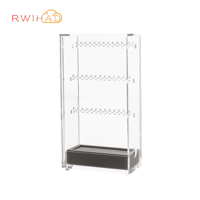Crystal Acrylic jewelry box necklace holder with ring Organizer jewelry storage box display holder with drawer gift for girl
Crystal Acrylic jewelry box necklace holder with ring Organizer jewelry storage box display holder with drawer gift for girl