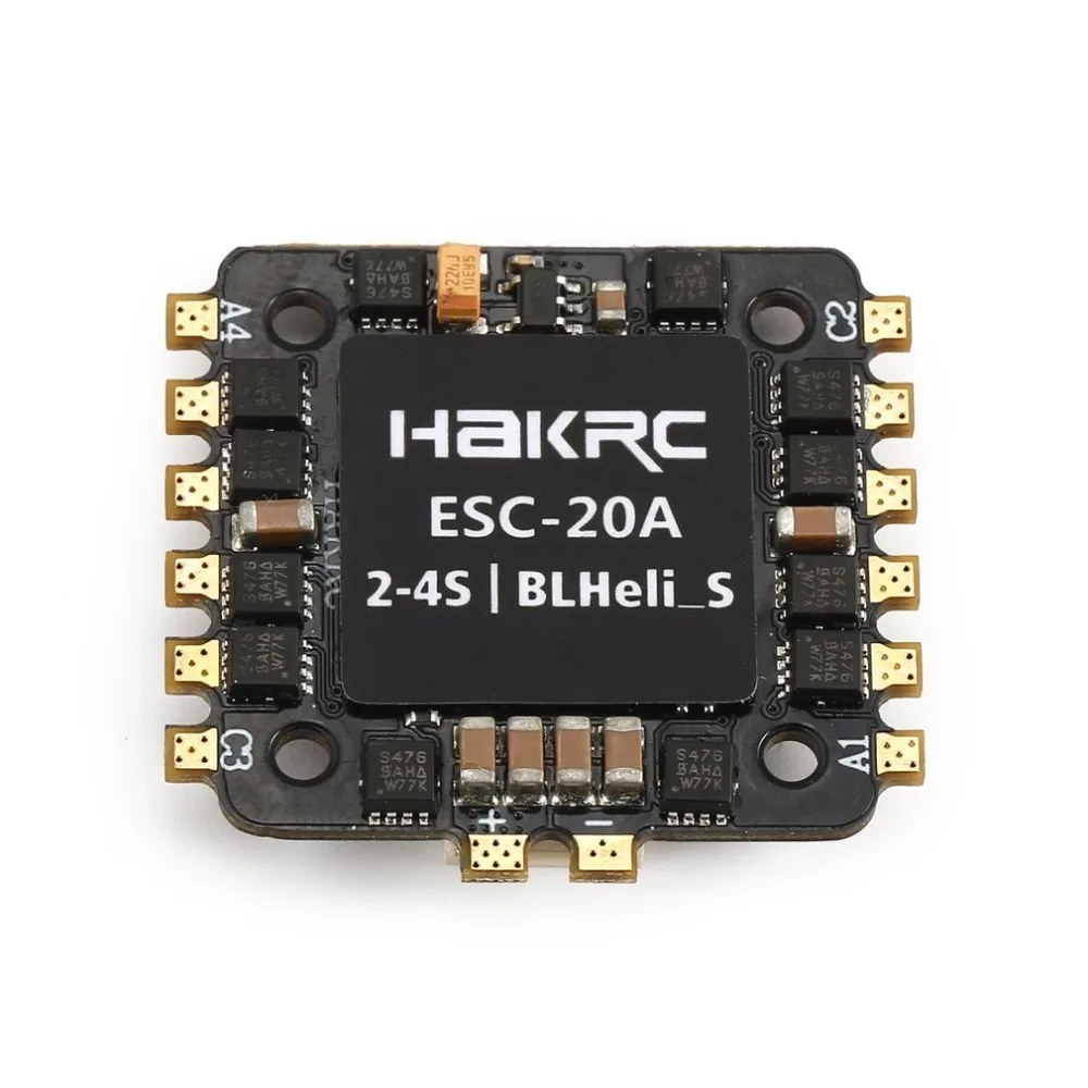 20A 4 in 1 2-4S BLHeli_S/Dshot 600 Oneshot ESC Electronic Speed Controller for RC Racing Drone Quadcopter Accessories
20A 4 in 1 2-4S BLHeli_S/Dshot 600 Oneshot ESC Electronic Speed Controller for RC Racing Drone Quadcopter Accessories