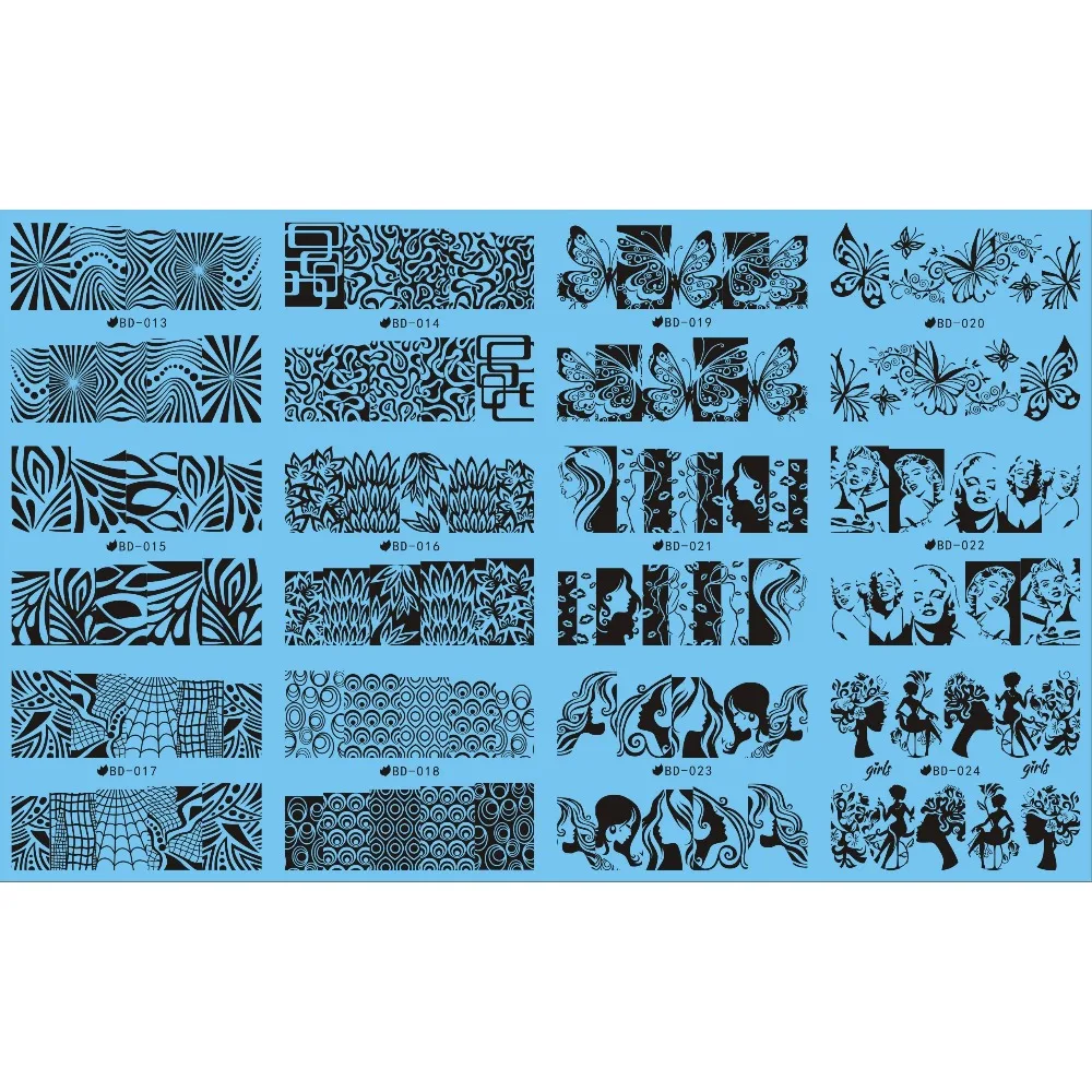 UPRETTEGO 12 PACKS / LOT NAIL ART WATER DECAL SLIDER STICKER BLACK LACE BUTTERFLY COBWEB LADY SILHOUETTE BD013-024
UPRETTEGO 12 PACKS / LOT NAIL ART WATER DECAL SLIDER STICKER BLACK LACE BUTTERFLY COBWEB LADY SILHOUETTE BD013-024