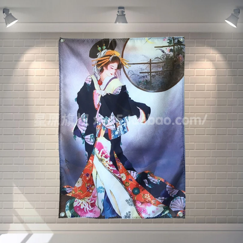 Japanese Ukiyo-e Geisha Poster Banners Bar Cafe Hotel Theme Wall Decoration Hanging Art Waterproof Cloth Polyester Fabric Flags
Japanese Ukiyo-e Geisha Poster Banners Bar Cafe Hotel Theme Wall Decoration Hanging Art Waterproof Cloth Polyester Fabric Flags