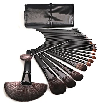 32pcs Professional Black Wood Handle Horse Hair Premium Full Function Portable Beauty Make Up Brushes Set With PU Cosmetic Bag
32pcs Professional Black Wood Handle Horse Hair Premium Full Function Portable Beauty Make Up Brushes Set With PU Cosmetic Bag