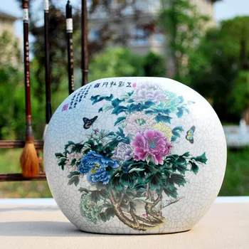 Jingdezhen porcelain vase Archaize kiln vase Modern China handicraft European furnishing articles
Jingdezhen porcelain vase Archaize kiln vase Modern China handicraft European furnishing articles