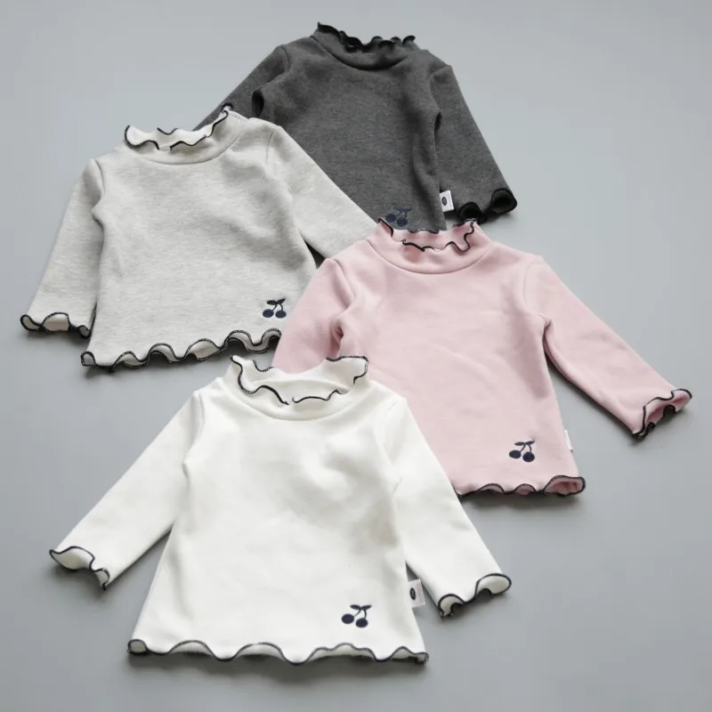 Fashion Baby Girls T Shirt Turtleneck Ruffles Long Sleeve Bottoming Shirts for Girl Cotton Kids T-shirt2
Fashion Baby Girls T Shirt Turtleneck Ruffles Long Sleeve Bottoming Shirts for Girl Cotton Kids T-shirt2