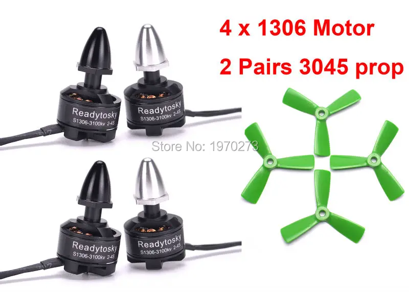 1306 3100kv 2-4s Brushless Motor CW CCW & 2 Pairs 3045 3 Blades Green Prop For Diatone 150 180 Quadcopter Multicopter
1306 3100kv 2-4s Brushless Motor CW CCW & 2 Pairs 3045 3 Blades Green Prop For Diatone 150 180 Quadcopter Multicopter