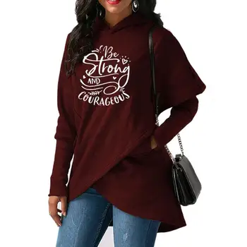 2018 New Fashion Be Strong AND COURAGEOUS Print Sweatshirts Femmes Casual Loog Sleeve Hoodies Women Cotton Tops Female
2018 New Fashion Be Strong AND COURAGEOUS Print Sweatshirts Femmes Casual Loog Sleeve Hoodies Women Cotton Tops Female