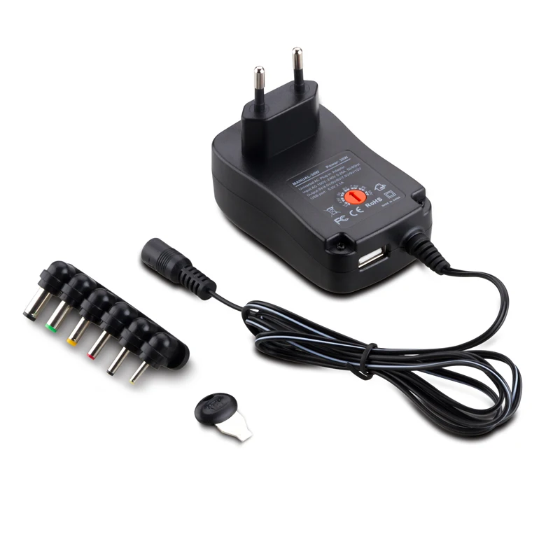 30W 3V 4.5V 5V 6V 7.5V 9V 12V 2A 2.5A AC Universal Adaptor Adjustable Power Adapter Wall Charger Supply for Led Strip 500MA 1A
30W 3V 4.5V 5V 6V 7.5V 9V 12V 2A 2.5A AC Universal Adaptor Adjustable Power Adapter Wall Charger Supply for Led Strip 500MA 1A