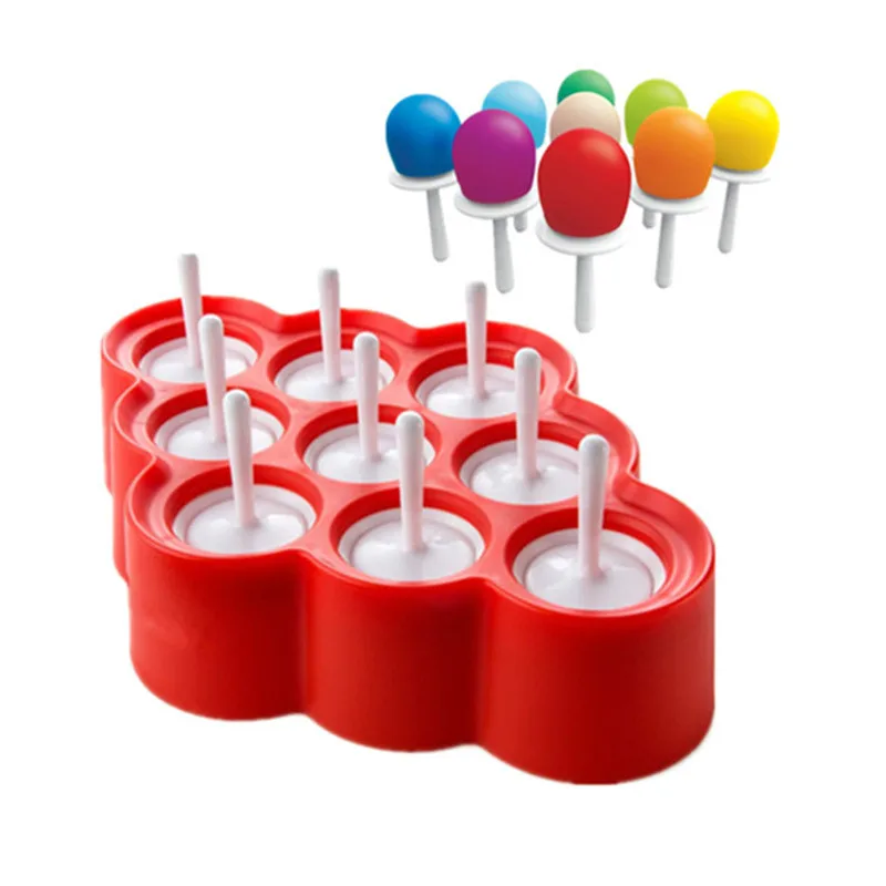 9 Stickers New Silicone Mini Ice Pops Mold Ice Cream Ball Lolly Maker Popsicle Molds With Making Children's Summer Popsicle
9 Stickers New Silicone Mini Ice Pops Mold Ice Cream Ball Lolly Maker Popsicle Molds With Making Children's Summer Popsicle