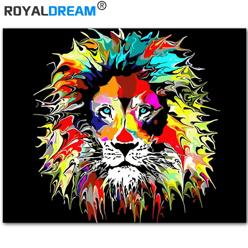 ROYALDREAM Colorful Lion Animals Abstract Painting Diy Digital Painting By Numbers Modern Wall Art Picture For Home Wall Artwork
ROYALDREAM Colorful Lion Animals Abstract Painting Diy Digital Painting By Numbers Modern Wall Art Picture For Home Wall Artwork