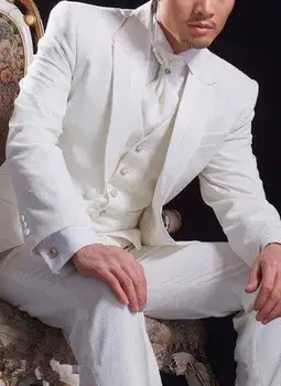 Elegant Tuxedos Style Wedding Suits For Grooms Tuxedos Suit Wear Mandarin Collar Suit Wedding Party Dresses Men Suit terno 3PCS
Elegant Tuxedos Style Wedding Suits For Grooms Tuxedos Suit Wear Mandarin Collar Suit Wedding Party Dresses Men Suit terno 3PCS