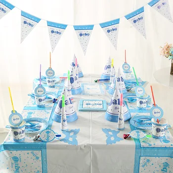 78pcs Baby Boy's&Girl's Birthday Party Decorations Kids Disposable Tableware Sets For Children Paper Flag Hat Cup PE Tablecloth
78pcs Baby Boy's&Girl's Birthday Party Decorations Kids Disposable Tableware Sets For Children Paper Flag Hat Cup PE Tablecloth