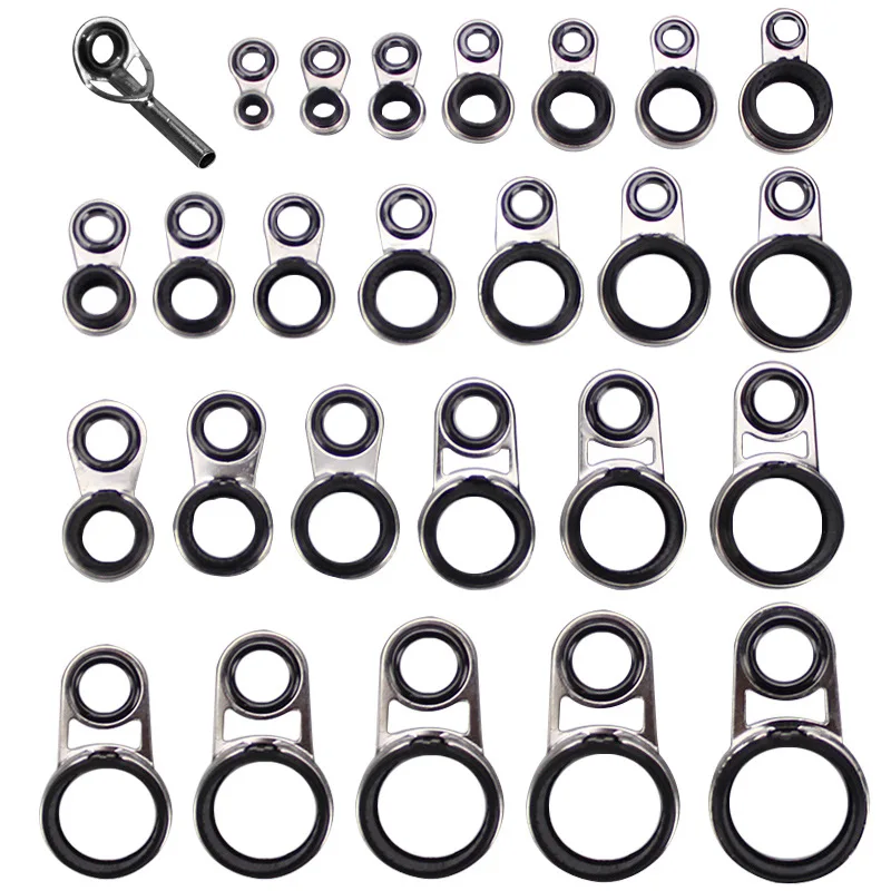 Rock Fishing Rod Guide Ring Guide Eye Top Rings Long Cast Telescopic Fishing Rods Line Cross Lot 3 Pieces
Rock Fishing Rod Guide Ring Guide Eye Top Rings Long Cast Telescopic Fishing Rods Line Cross Lot 3 Pieces