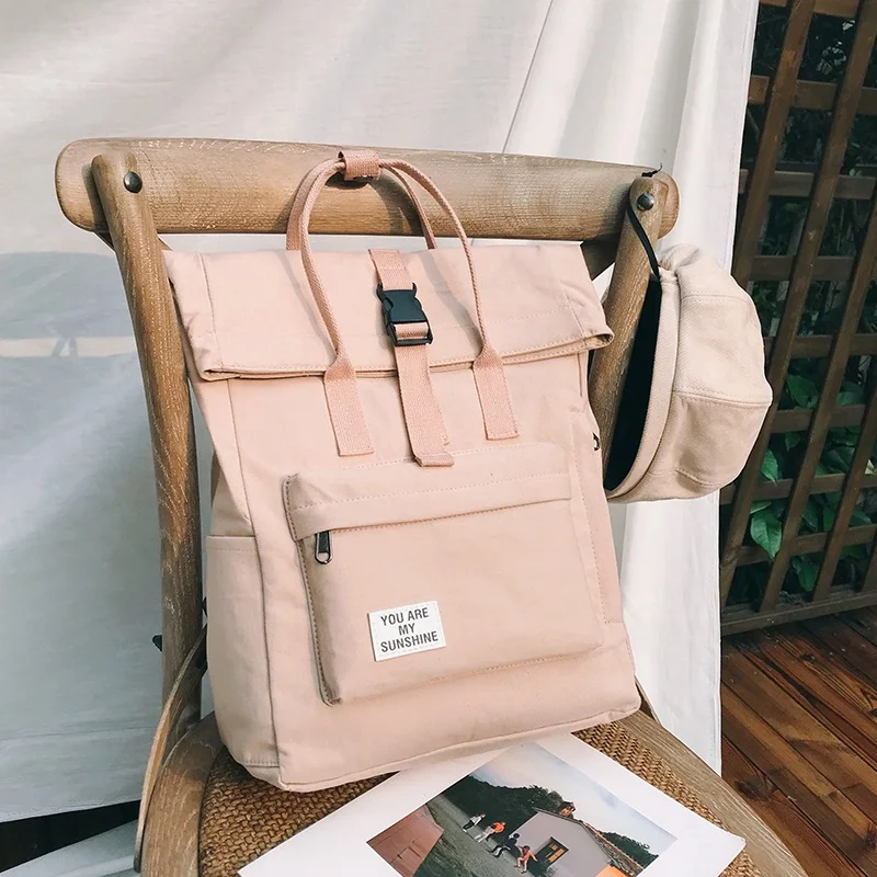 Summer new Korean ulzzang fashion letters large capacity canvas bag female chic Harajuku Japanese solid color female backpack
Summer new Korean ulzzang fashion letters large capacity canvas bag female chic Harajuku Japanese solid color female backpack