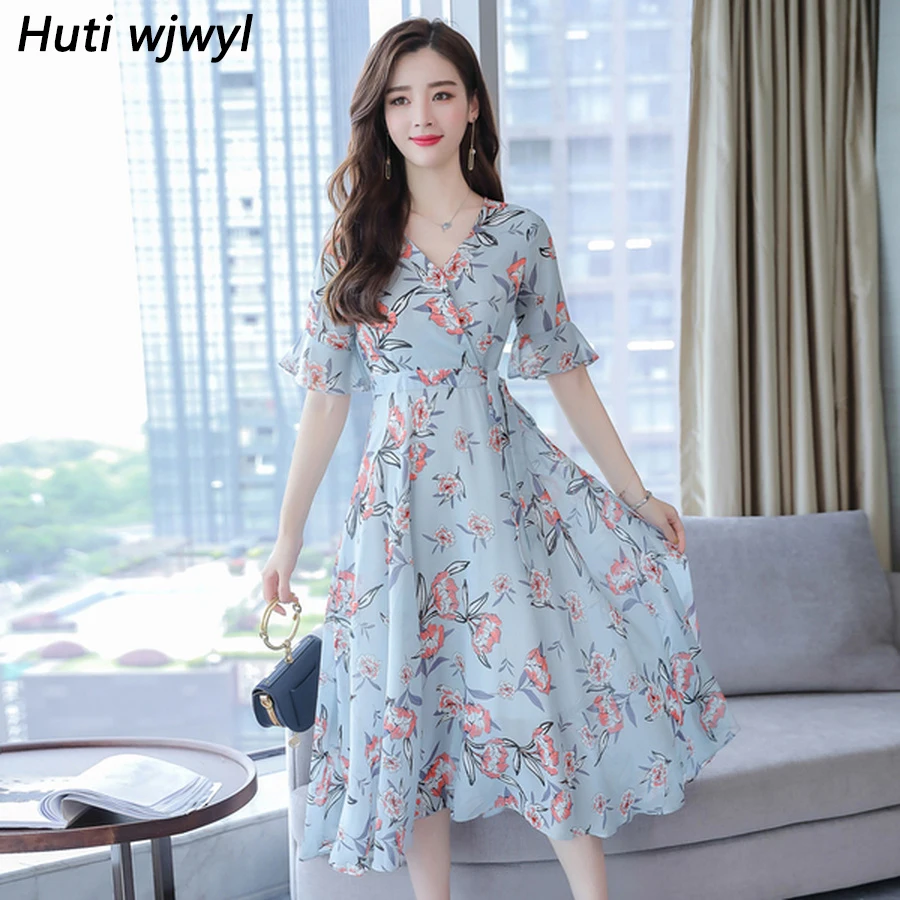 Summer Vintage 3XL Plus Size Print Boho Sweet Sundress Elegant Women Party Vestidos 2019 Floral Chiffon Bodycon Beach Midi Dress
Summer Vintage 3XL Plus Size Print Boho Sweet Sundress Elegant Women Party Vestidos 2019 Floral Chiffon Bodycon Beach Midi Dress