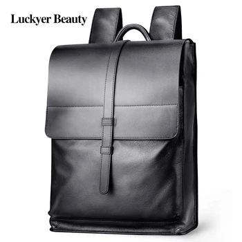 LUCKYER BEAUTY Korean Style Fashion Men's Backpack Luxury Brand Male Laptop Bags High Quality Split Leather Vintage School Bag
LUCKYER BEAUTY Korean Style Fashion Men's Backpack Luxury Brand Male Laptop Bags High Quality Split Leather Vintage School Bag