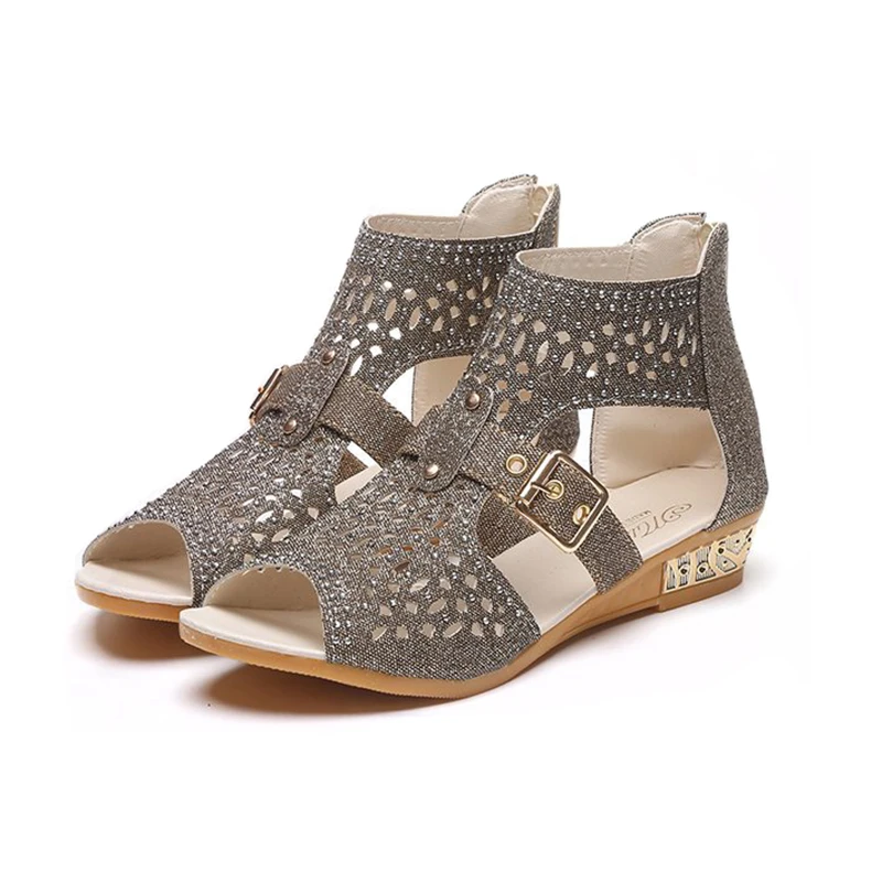 2018 Summer Women Shoes High To Help Fish Mouth Hollow Sandals Women Zipper Wedge With Rhinestones Roman Shoes Casual Shoes
2018 Summer Women Shoes High To Help Fish Mouth Hollow Sandals Women Zipper Wedge With Rhinestones Roman Shoes Casual Shoes