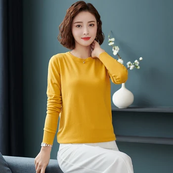 Spring winter round neck Cashmere wool sweater autumn women solid large long sleeve pullovers Knit pullover plus size
Spring winter round neck Cashmere wool sweater autumn women solid large long sleeve pullovers Knit pullover plus size
