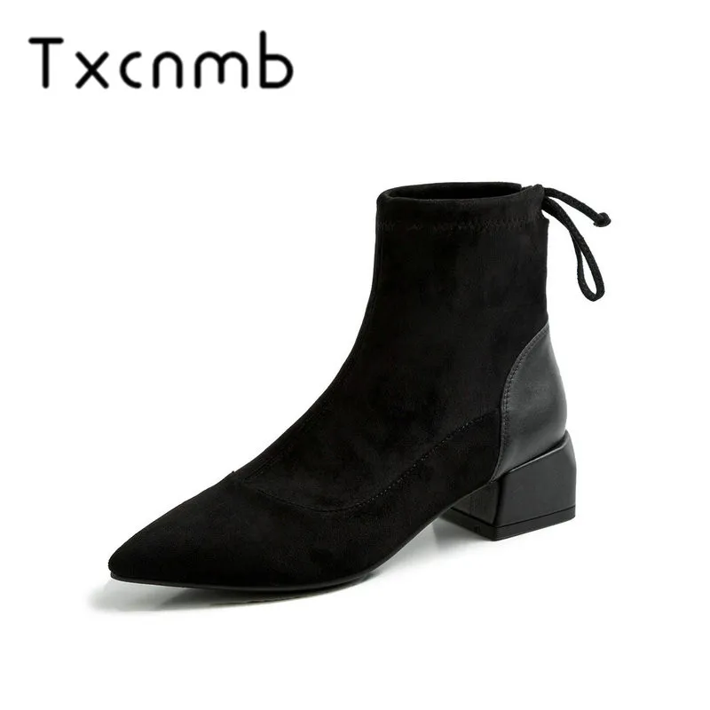 TXCNMB 2019 Suede Leather High Heels Boots Woman Ladies Work Shoes Fashion Ankle Boots Dress Shoes Woman Size 40
TXCNMB 2019 Suede Leather High Heels Boots Woman Ladies Work Shoes Fashion Ankle Boots Dress Shoes Woman Size 40