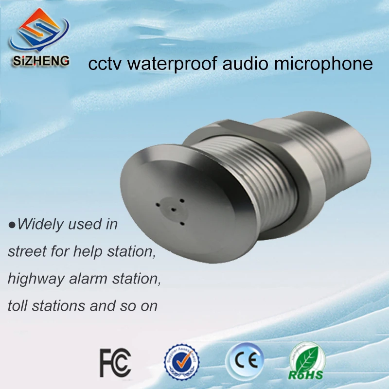 SIZHENG COTT-S8 Outdoor waterproof CCTV audio microphone video surveillance listening device for security camera system
SIZHENG COTT-S8 Outdoor waterproof CCTV audio microphone video surveillance listening device for security camera system