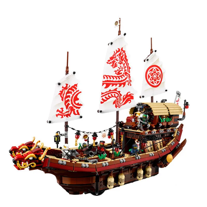 Ninjagoes figures Pirate Dragon Ship Final Fight of Destiny Bounty Set Model Building Blocks legoing Bricks toys for Children
Ninjagoes figures Pirate Dragon Ship Final Fight of Destiny Bounty Set Model Building Blocks legoing Bricks toys for Children