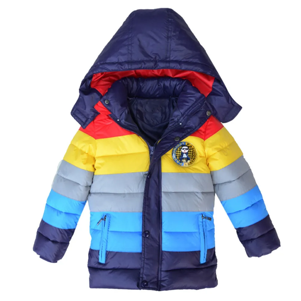 Kids Coat Boys Girls Thick Coat Padded Rainbow Patchwok Winter Jacket Clothes New Arrival Dropshipping
Kids Coat Boys Girls Thick Coat Padded Rainbow Patchwok Winter Jacket Clothes New Arrival Dropshipping