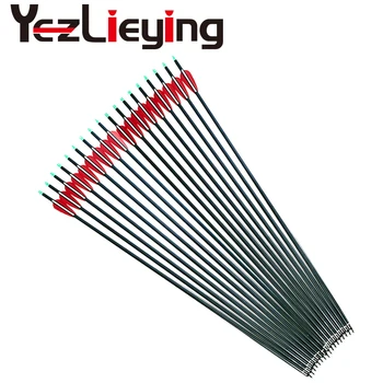 Hunting Archery 12pcs carbon arrow Bolts 30 inches spine 400 red and white feathers replaceable arrow shooting
Hunting Archery 12pcs carbon arrow Bolts 30 inches spine 400 red and white feathers replaceable arrow shooting