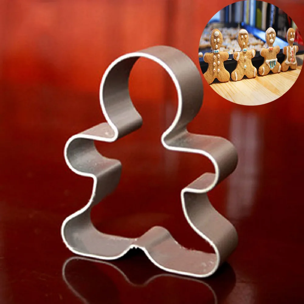 Gingerbread Men Shaped Holiday Biscuit Mold Kitchen cake Decorating Tools 1pcs Christmas Cookie Cutter Aluminium Alloy Tools
Gingerbread Men Shaped Holiday Biscuit Mold Kitchen cake Decorating Tools 1pcs Christmas Cookie Cutter Aluminium Alloy Tools