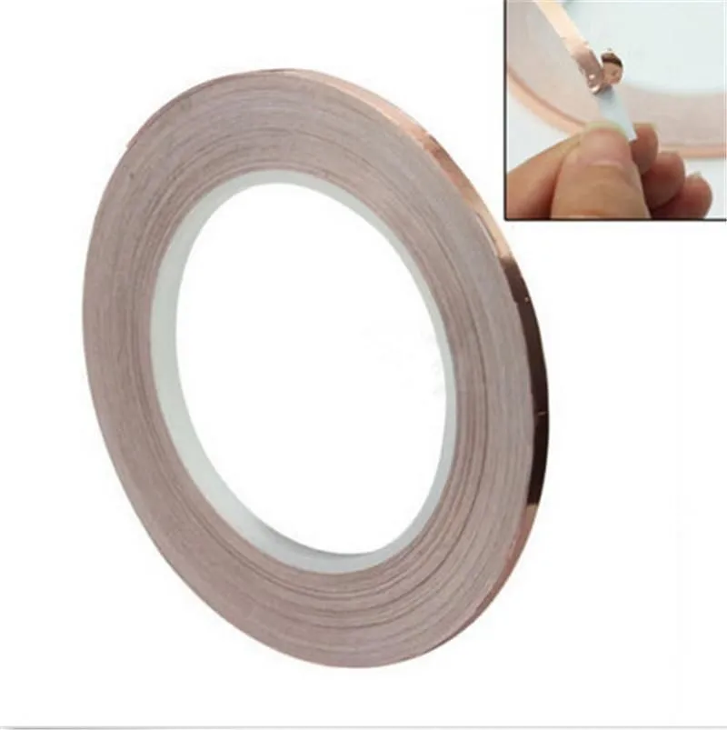 1 Roll Single Conductive Copper Foil Tape Strip Adhesive 5MM X 30M Masking High Temperature Tape
1 Roll Single Conductive Copper Foil Tape Strip Adhesive 5MM X 30M Masking High Temperature Tape
