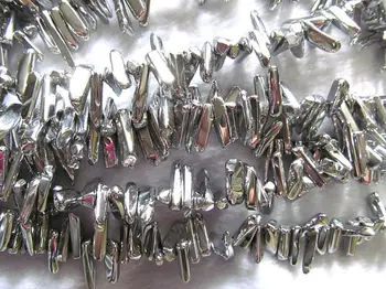 Silver Rough Clear Quartz Crystal Point Beads Raw quartz points Crystal Gemstone Beads Spike Beads Pendant bead supplies 20-40mm
Silver Rough Clear Quartz Crystal Point Beads Raw quartz points Crystal Gemstone Beads Spike Beads Pendant bead supplies 20-40mm