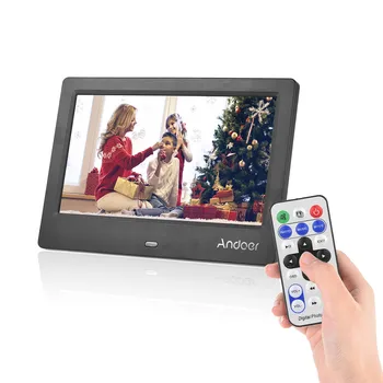 Andoer M705 7" LED Digital Photo Frame Desktop Album 800x480 Supports Video/Clock/Music/Calendar Functions with Remote Control
Andoer M705 7" LED Digital Photo Frame Desktop Album 800x480 Supports Video/Clock/Music/Calendar Functions with Remote Control