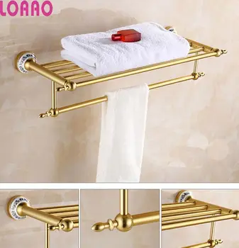 LOAAO aluminum towel holder bathroom shelf home towel rack gold color storage organizer bathroom rack
LOAAO aluminum towel holder bathroom shelf home towel rack gold color storage organizer bathroom rack