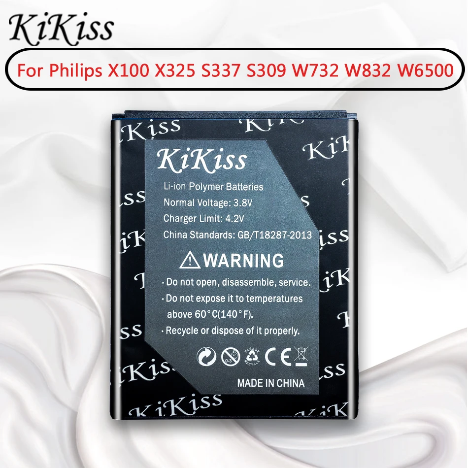 KiKiss Battery For Philips Xenium X100 X325 S337 S309 W732 W832 W6500 W6610 A20ZDX/3ZP AB2000JWML AB1600DWMT AB2400AWMC
KiKiss Battery For Philips Xenium X100 X325 S337 S309 W732 W832 W6500 W6610 A20ZDX/3ZP AB2000JWML AB1600DWMT AB2400AWMC