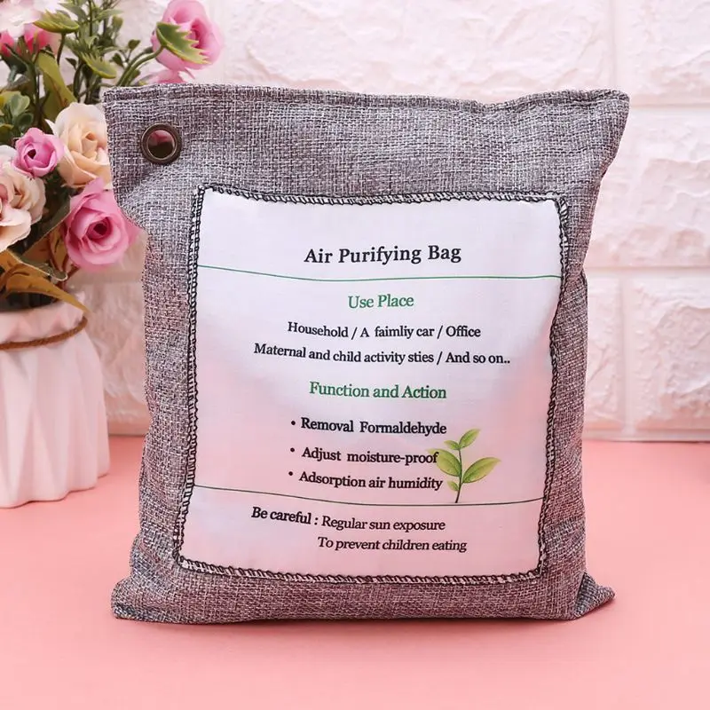 

500g Bamboo Charcoal Home Car Air Freshener Purifier Activated Carbon Bag Shoes Deodorant Absorber Purifying Bag