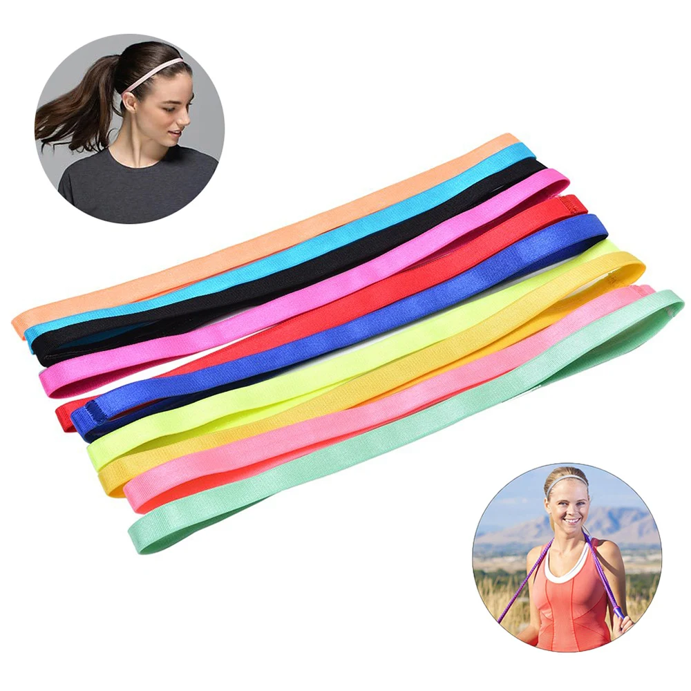 Thin Sport Headbands for Women and Men Non-slip Yoga Hair Band Elastic Sweatbands for Football,Basketball,Soccer,Tennis and Golf
Thin Sport Headbands for Women and Men Non-slip Yoga Hair Band Elastic Sweatbands for Football,Basketball,Soccer,Tennis and Golf